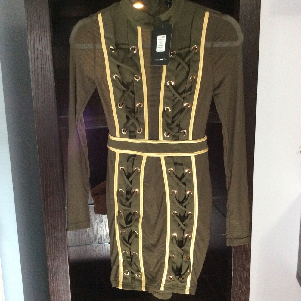 Glamazon Lace Up Dress